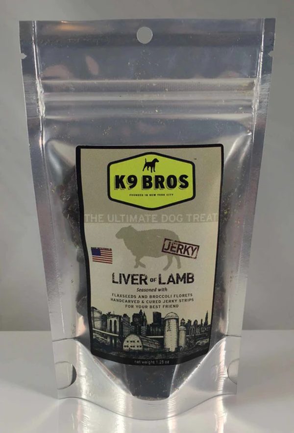 K9 Bros Little Brother Lamb Liver 1.25oz. 60 Dog Treat For Sale