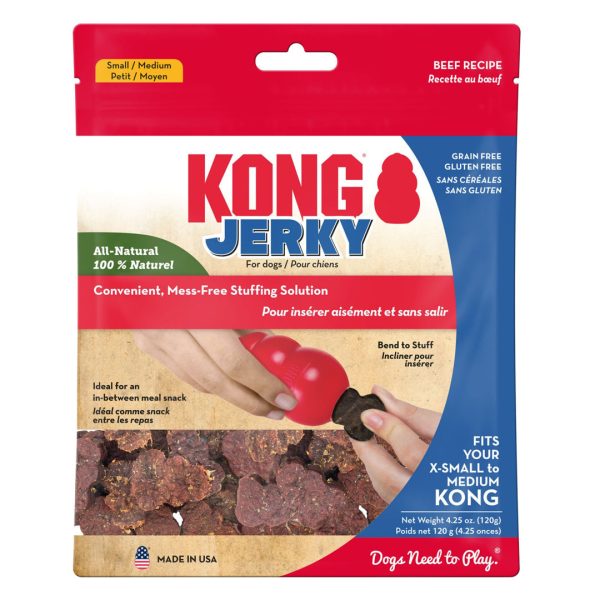 KONG Jerky Dog Treat Beef 1ea SM MD Supply