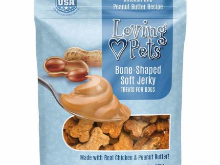 Loving Pets Bone-Shaped Soft Jerky Dog Treat Chicken & Peanut Butter 1ea 6 oz For Discount