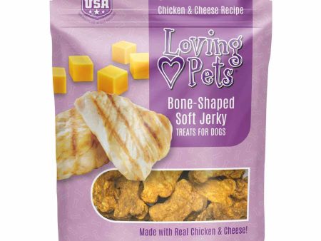 Loving Pets Bone-Shaped Soft Jerky Dog Treat Chicken & Cheese 1ea 6 oz Sale