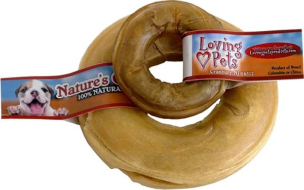 Loving Pets Pressed Rawhide Donut Dog Treat 6 in .(10 Count) Discount