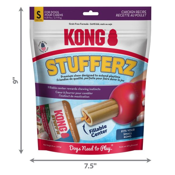 KONG Stufferz Dental Dog Chew Chicken 1ea SM Sale