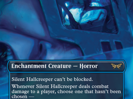 Silent Hallcreeper (Borderless) [Duskmourn: House of Horror] For Sale