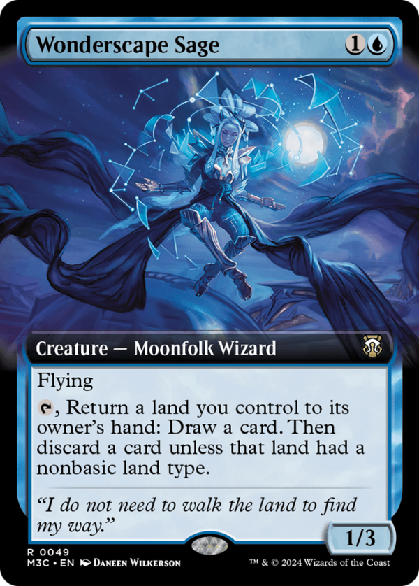 Wonderscape Sage (Extended Art) [Modern Horizons 3 Commander] Online