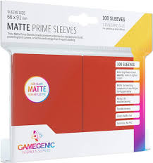 GameGenic - MATTE Prime Sleeves: Red (100) For Discount