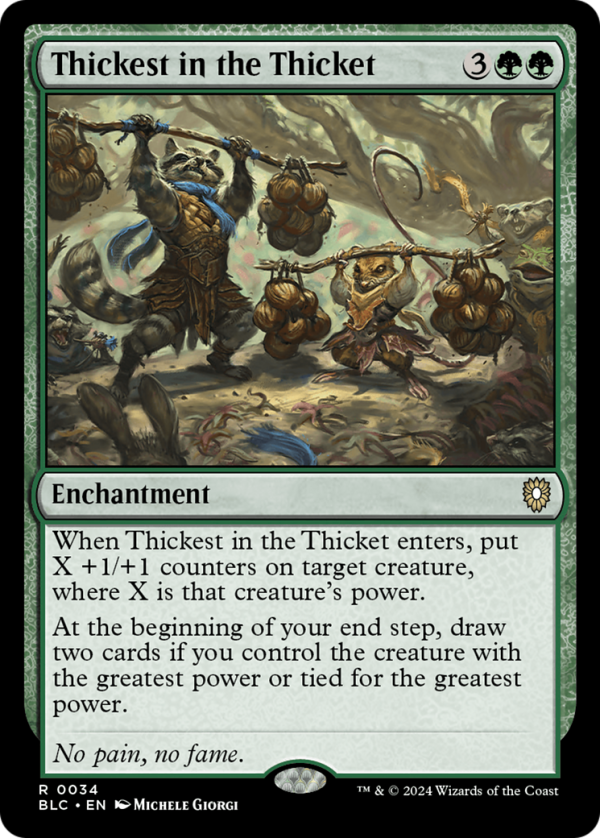 Thickest in the Thicket [Bloomburrow Commander] For Discount