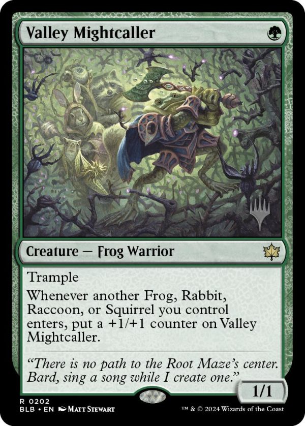 Valley Mightcaller (Promo Pack) [Bloomburrow Promos] Hot on Sale