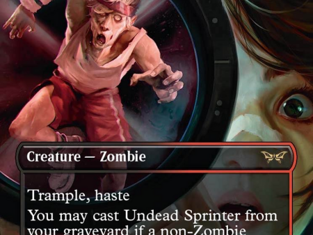 Undead Sprinter (Borderless) [Duskmourn: House of Horror] For Cheap