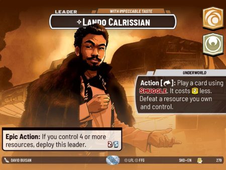 Lando Calrissian - With Impeccable Taste (Showcase) (279) [Shadows of the Galaxy] Supply