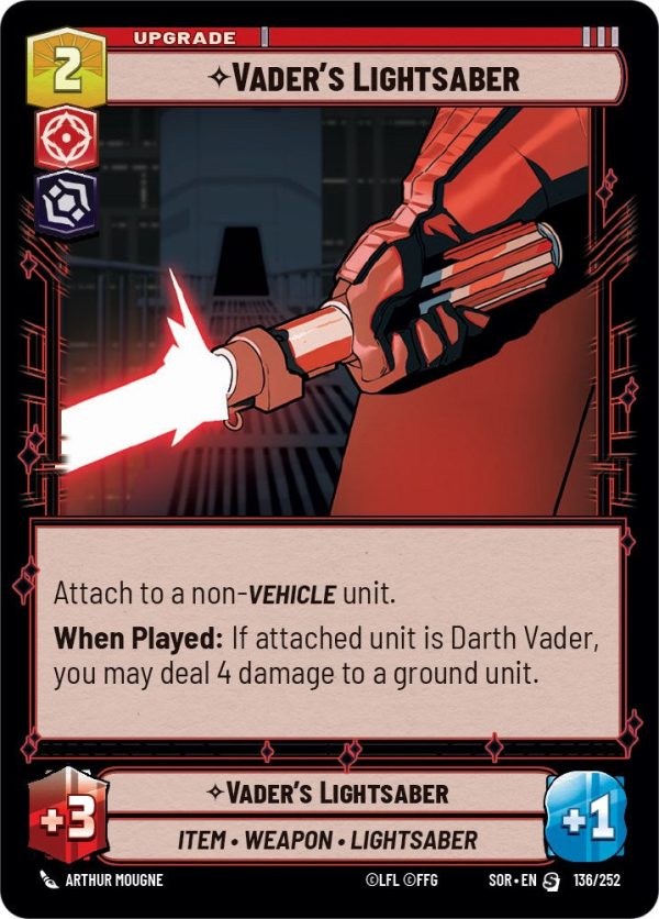 Vader s Lightsaber (136 252) [Spark of Rebellion] Sale