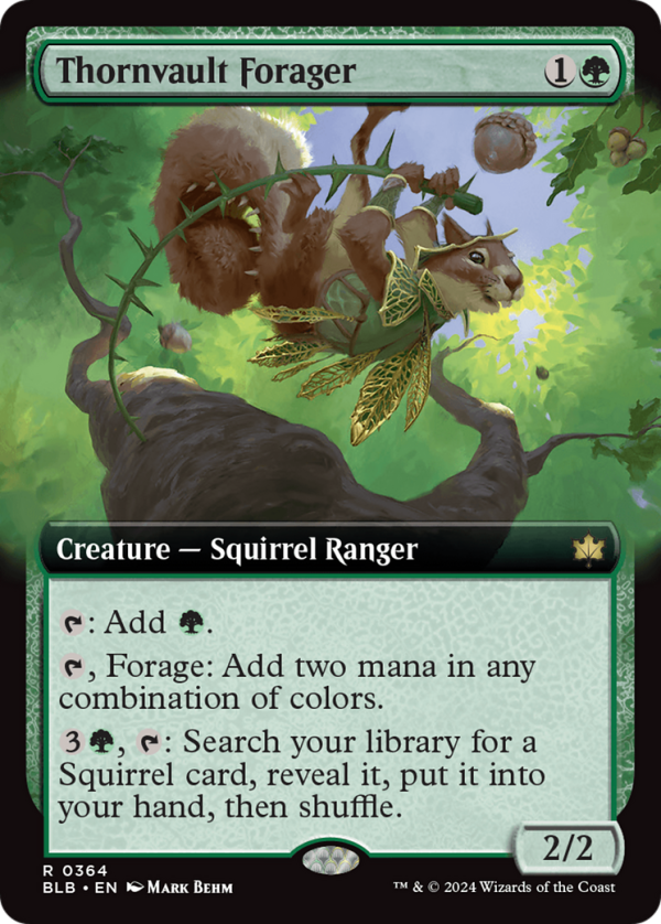 Thornvault Forager (Extended Art) [Bloomburrow] For Sale