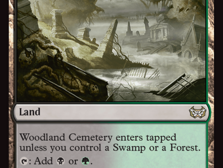 Woodland Cemetery [Duskmourn: House of Horror Commander] Hot on Sale