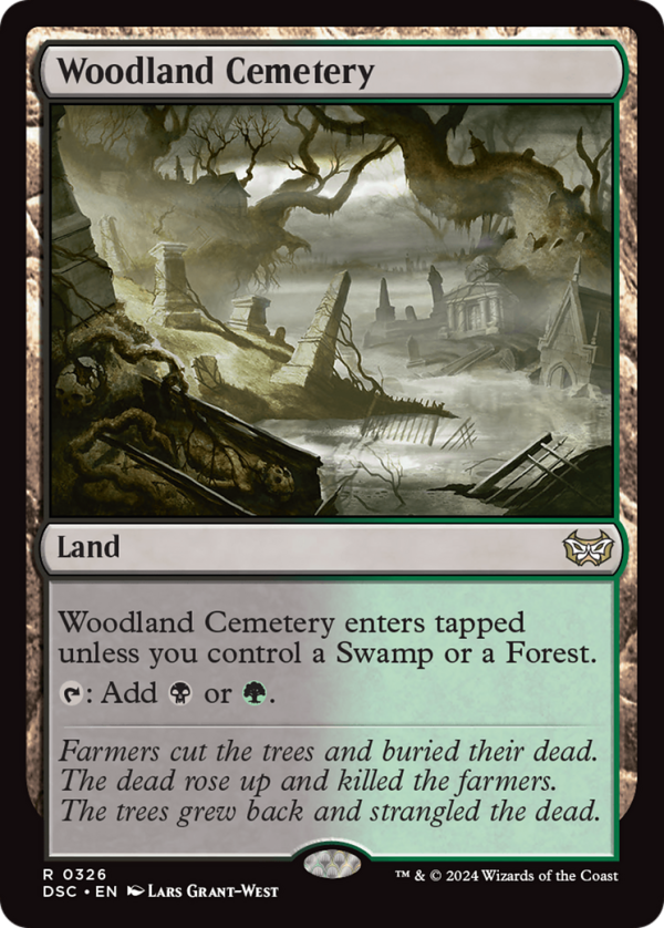 Woodland Cemetery [Duskmourn: House of Horror Commander] Hot on Sale