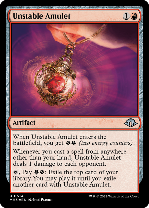 Unstable Amulet (Ripple Foil) [Modern Horizons 3] Hot on Sale