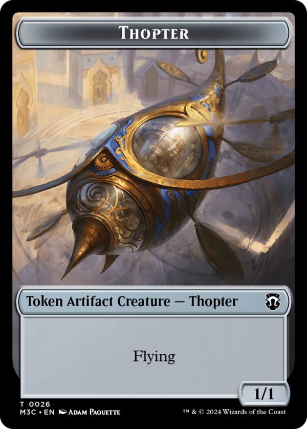 Thopter    Copy Double-Sided Token [Modern Horizons 3 Commander Tokens] Online now