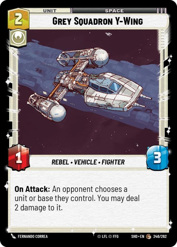 Grey Squadron Y-Wing (246 262) [Shadows of the Galaxy] Online