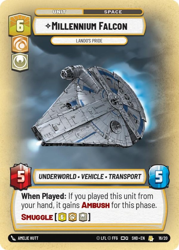 Millennium Falcon - Lando s Pride (16 20) [Shadows of the Galaxy: Weekly Play] Supply