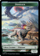 Treasure (21)    Dinosaur Double-Sided Token [March of the Machine Tokens] Hot on Sale