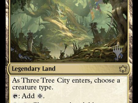 Three Tree City (Promo Pack) [Bloomburrow Promos] For Cheap