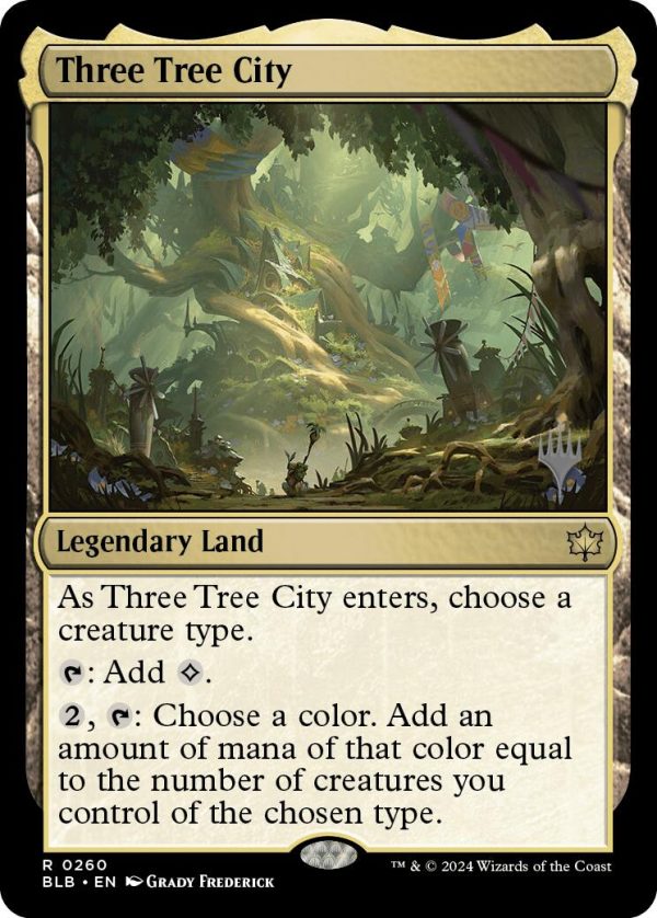 Three Tree City (Promo Pack) [Bloomburrow Promos] For Cheap