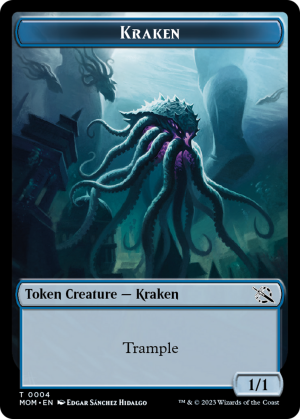 Treasure (21)    Kraken Double-Sided Token [March of the Machine Tokens] Online now