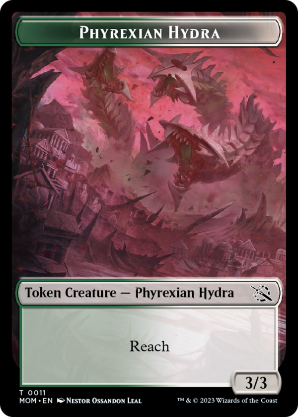 Warrior    Phyrexian Hydra (11) Double-Sided Token [March of the Machine Tokens] Supply