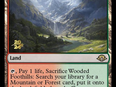 Wooded Foothills [Modern Horizons 3 Prerelease Promos] Sale