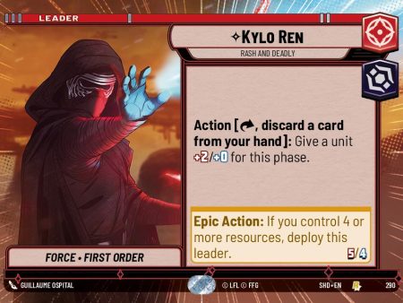 Kylo Ren - Rash and Deadly (Hyperspace) (290) [Shadows of the Galaxy] Hot on Sale