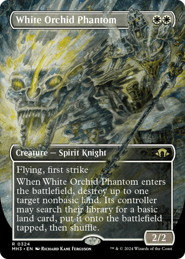 White Orchid Phantom (Borderless) [Modern Horizons 3] Online Sale