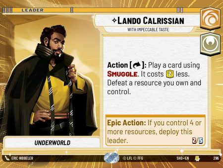 Lando Calrissian - With Impeccable Taste (Hyperspace) (296) [Shadows of the Galaxy] For Sale