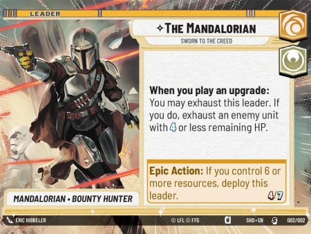 The Mandalorian - Sworn To The Creed (Hyperspace) (Prerelease Promos) (002 002) [Shadows of the Galaxy Promos] Sale