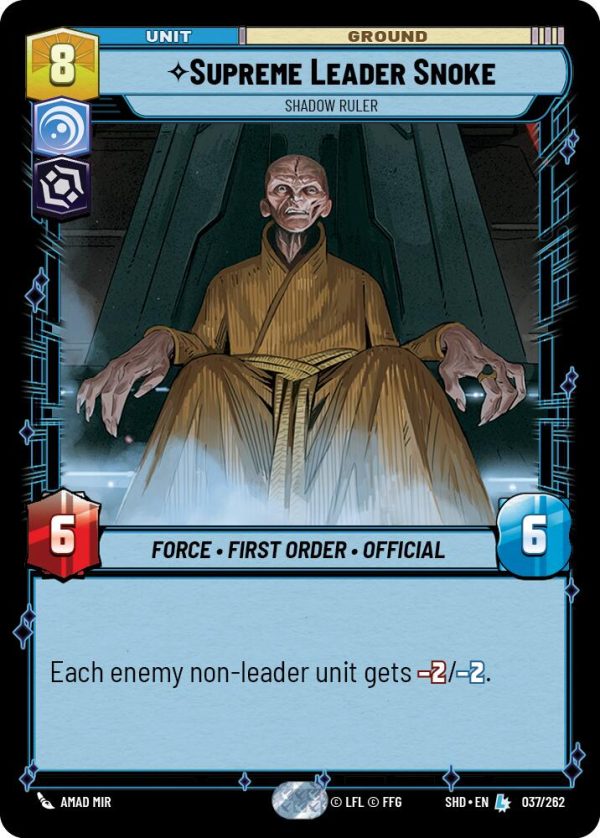 Supreme Leader Snoke - Shadow Ruler (037 262) [Shadows of the Galaxy] Online Hot Sale