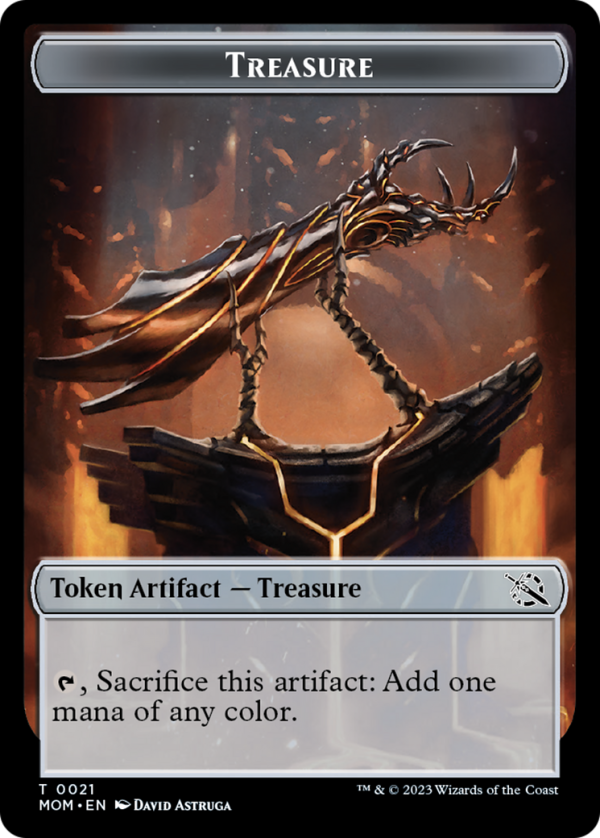 Treasure (21)    Phyrexian Saproling Double-Sided Token [March of the Machine Tokens] Hot on Sale