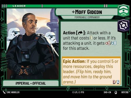 Moff Gideon - Formidable Commander (007 262) [Shadows of the Galaxy] Online