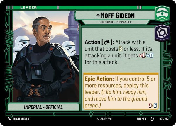 Moff Gideon - Formidable Commander (007 262) [Shadows of the Galaxy] Online