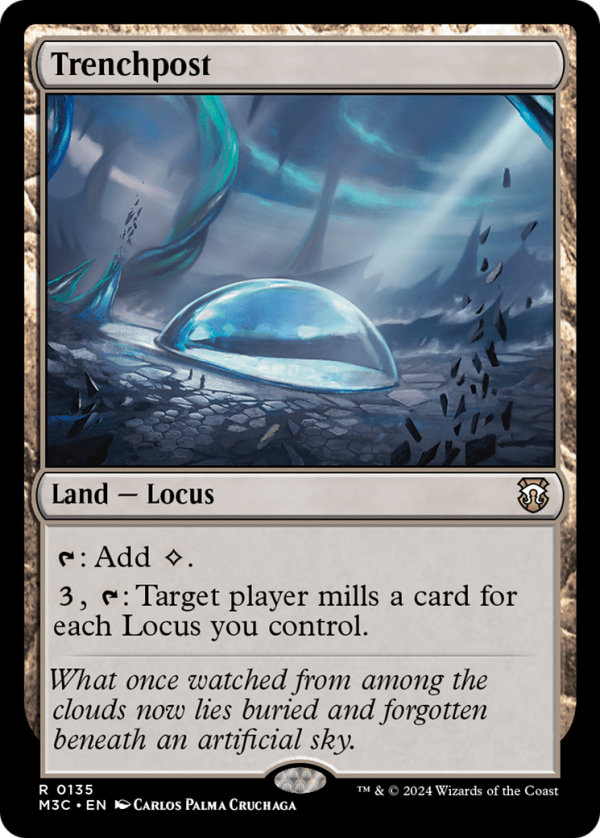 Trenchpost (Extended Art) (Ripple Foil) [Modern Horizons 3 Commander] Supply