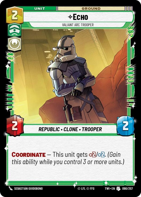 Echo - Valiant Arc Trooper (090 257) [Twilight of the Republic] Online