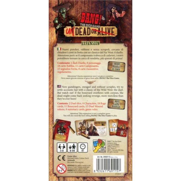 BANG! The Dice Game: Undead or Alive Expansion Online Hot Sale