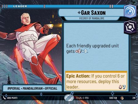 Gar Saxon - Viceroy of Mandalore (Hyperspace) (281) [Shadows of the Galaxy] Supply