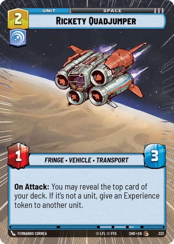 Rickety Quadjumper (Hyperspace) (332) [Shadows of the Galaxy] For Cheap