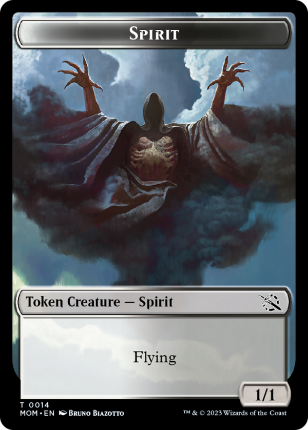 Treasure (21)    Spirit (14) Double-Sided Token [March of the Machine Tokens] Cheap