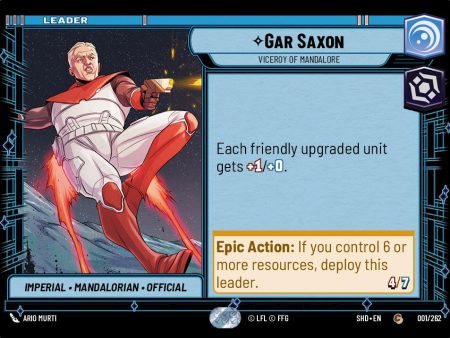 Gar Saxon - Viceroy of Mandalore (001 262) [Shadows of the Galaxy] Online Sale