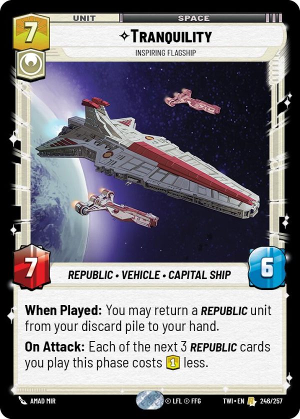 Tranquility - Inspiring Flagship (246 257) [Twilight of the Republic] Online Sale