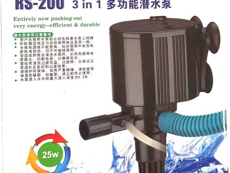 AQUARIUM WATERPUMP RS 200 Hot on Sale